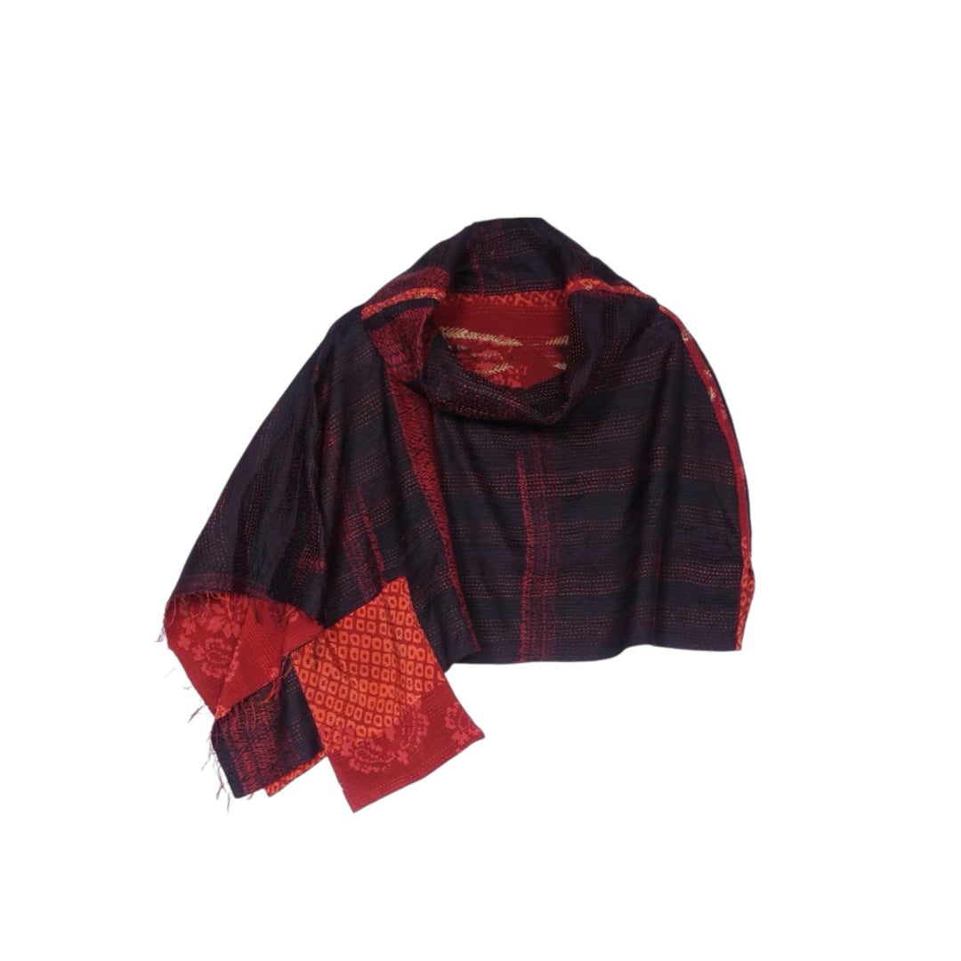KIMONO PRINT COWL NECK CAPE