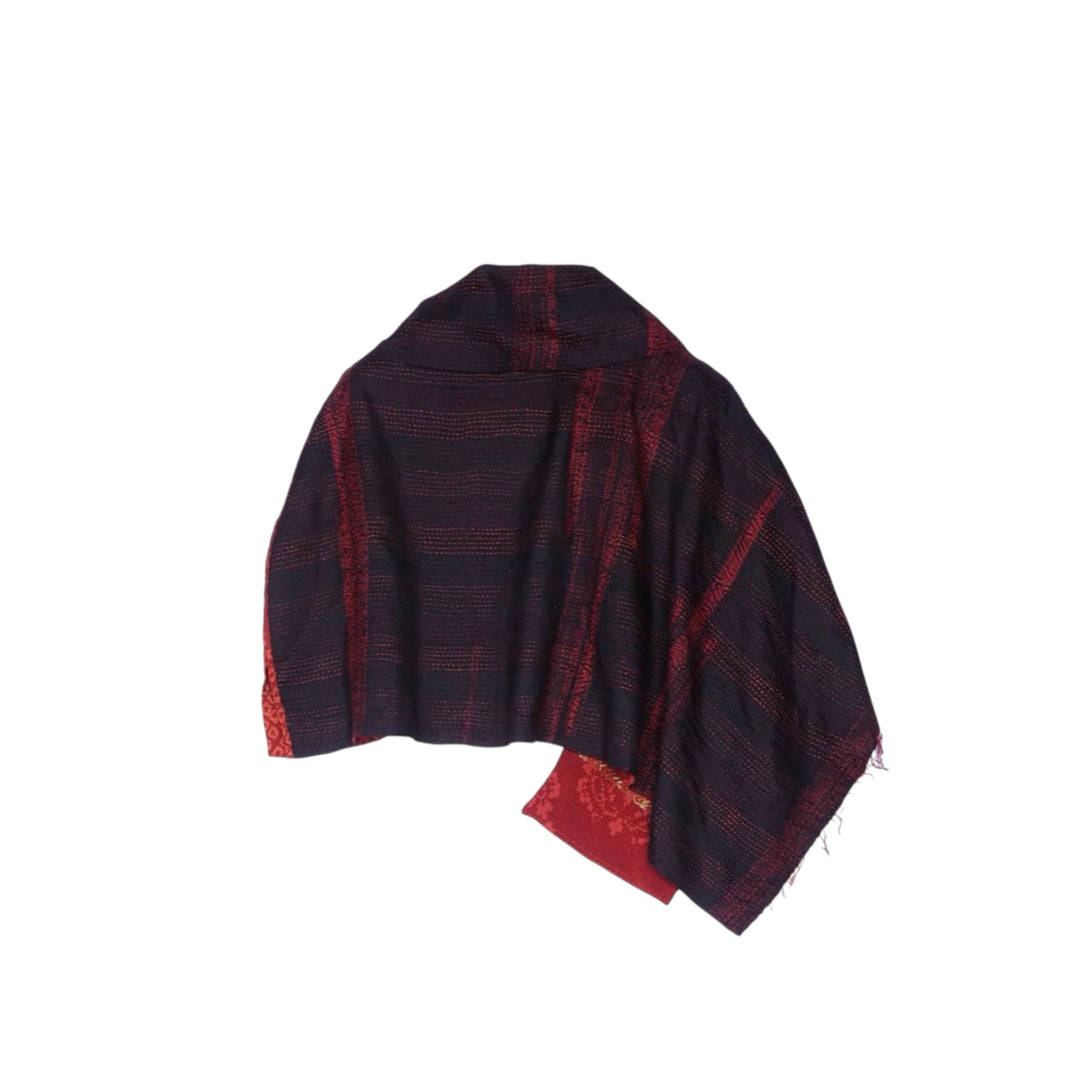 KIMONO PRINT COWL NECK CAPE