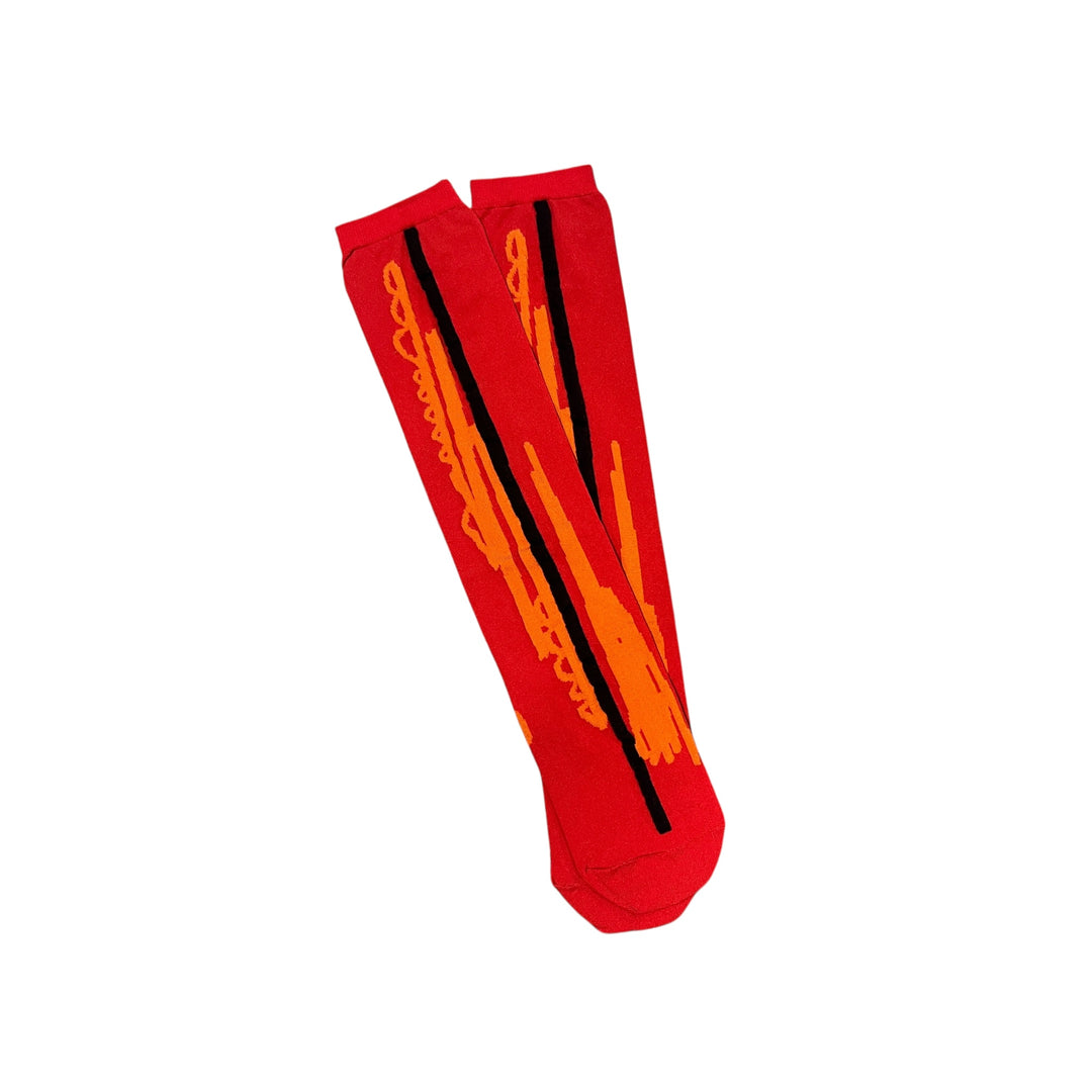 TRI-COLOR GRAPHIC SOCKS