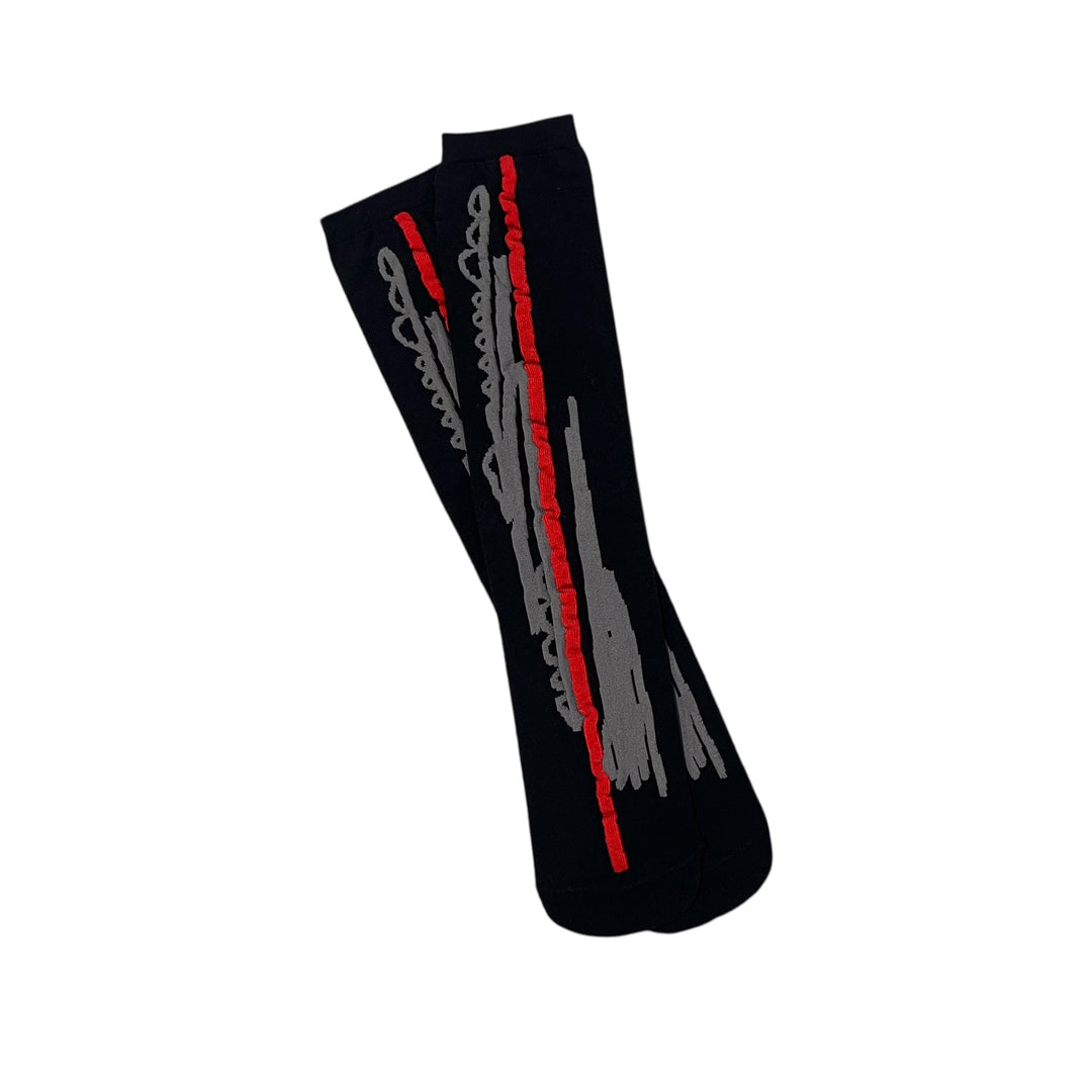 TRI-COLOR GRAPHIC SOCKS