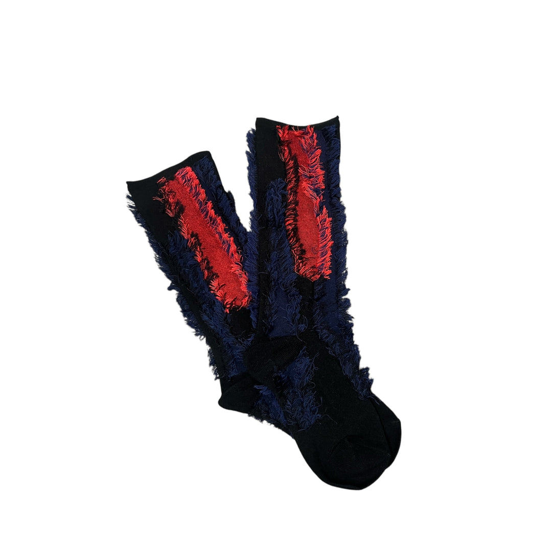 BI-COLOR FRINGE SOCKS