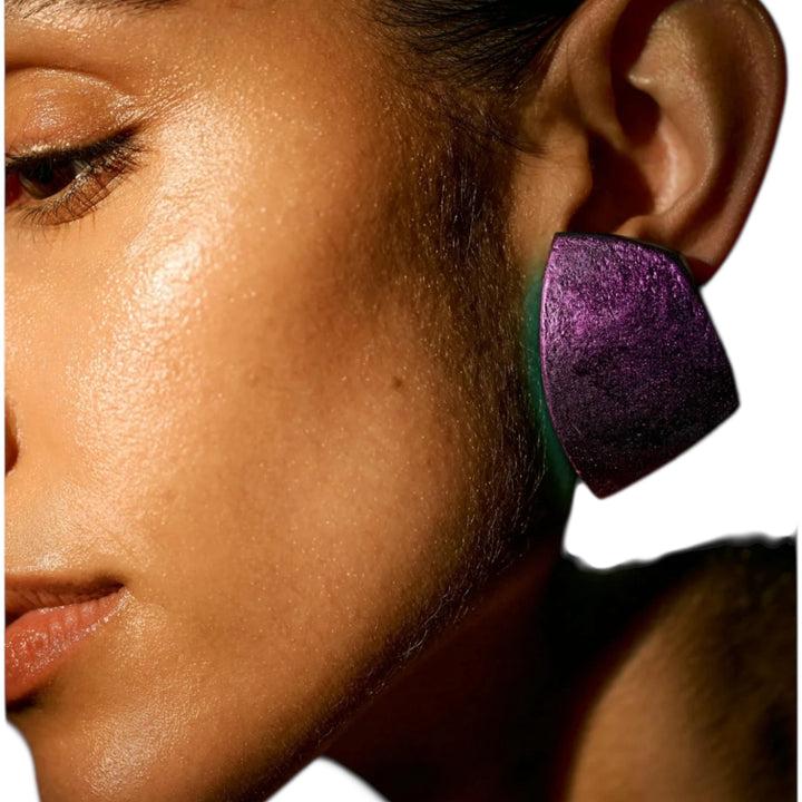 GAIA MULTI-COLOR FOIL CLIP EARRINGS