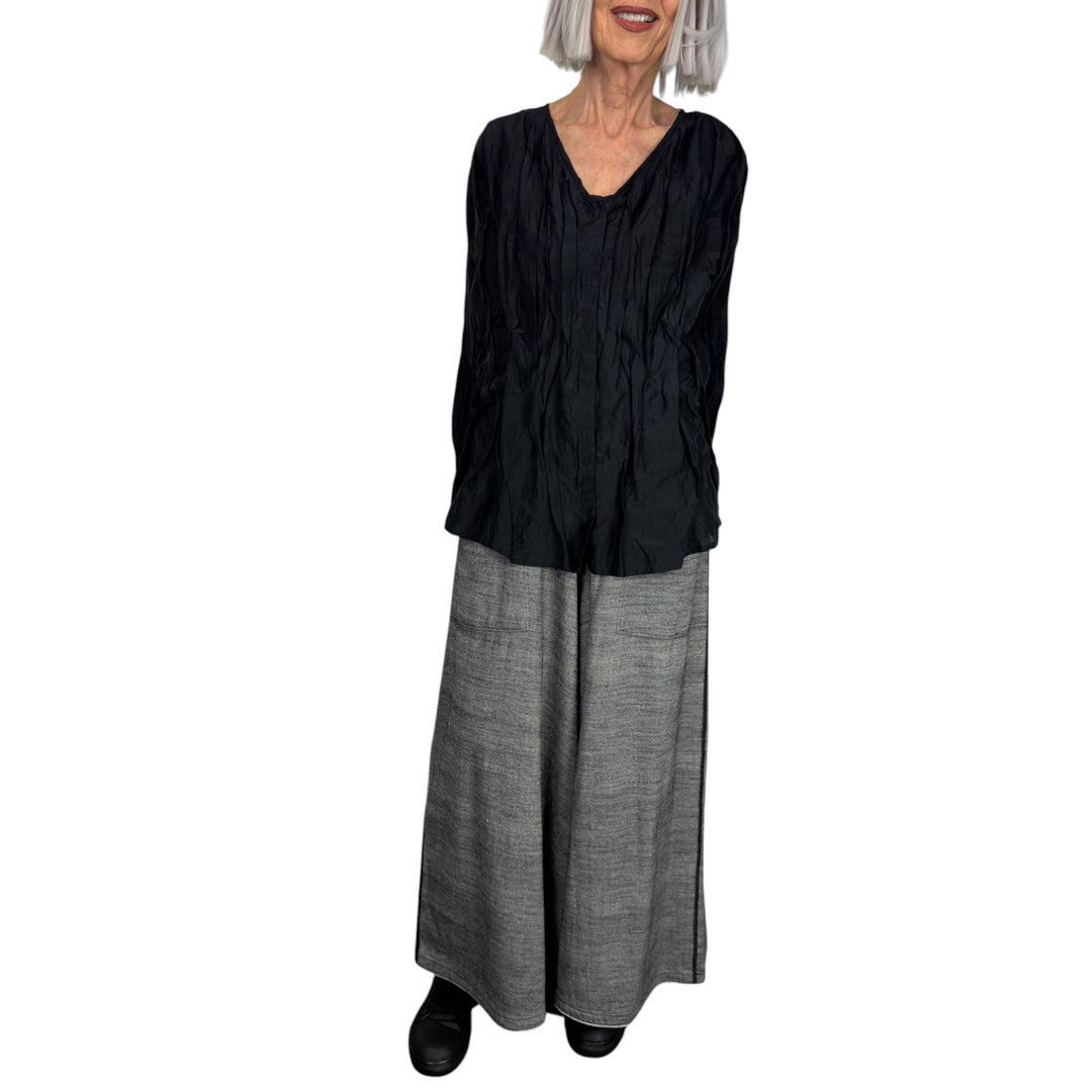 WIDE LEG DENIM PANT