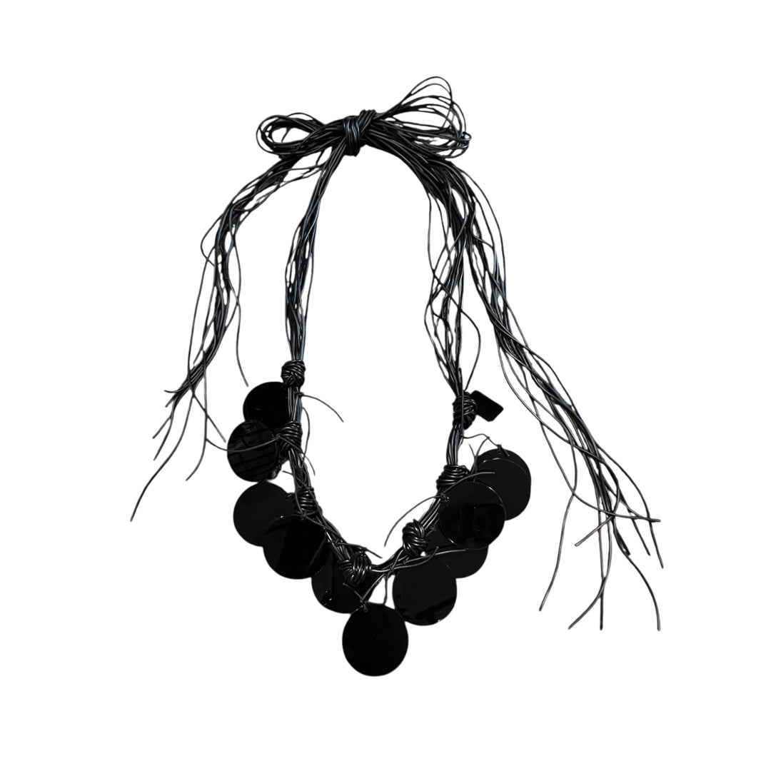 SMALL ROUND DISC NECKLACE/BELT