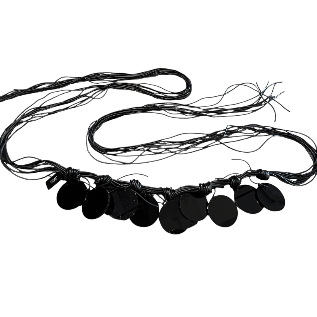 SMALL ROUND DISC NECKLACE/BELT