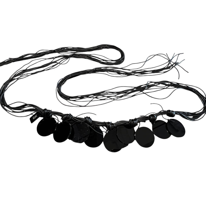 SMALL ROUND DISC NECKLACE/BELT