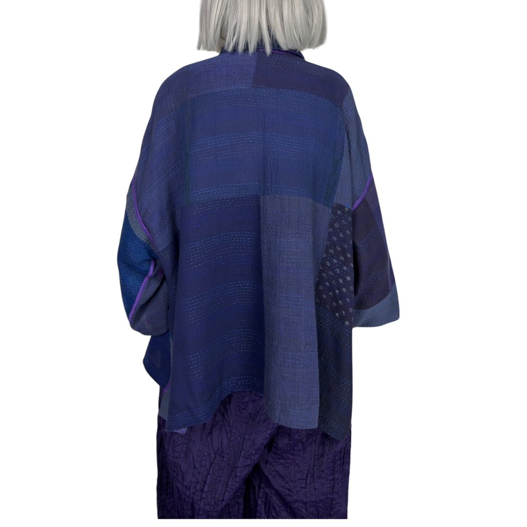 BROCADE PATCH TENT SHIRT