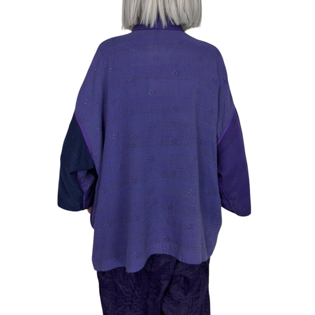 BROCADE PATCH TENT SHIRT