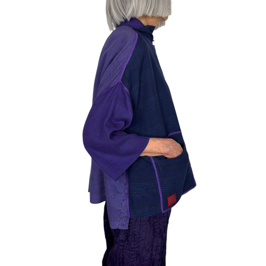 BROCADE PATCH TENT SHIRT