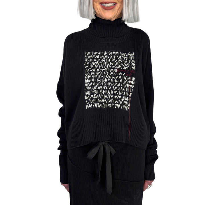 BINA DOLCE CROP TURTLENECK SWEATER