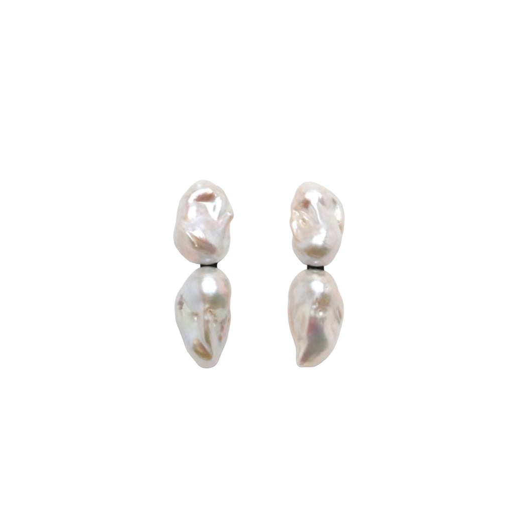 BAROQUE PEARL DROP CLIP EARRINGS – MIO