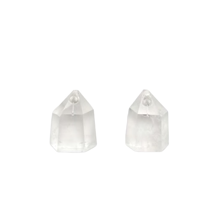 MOUNTAIN CRYSTAL PIERCED EARRINGS