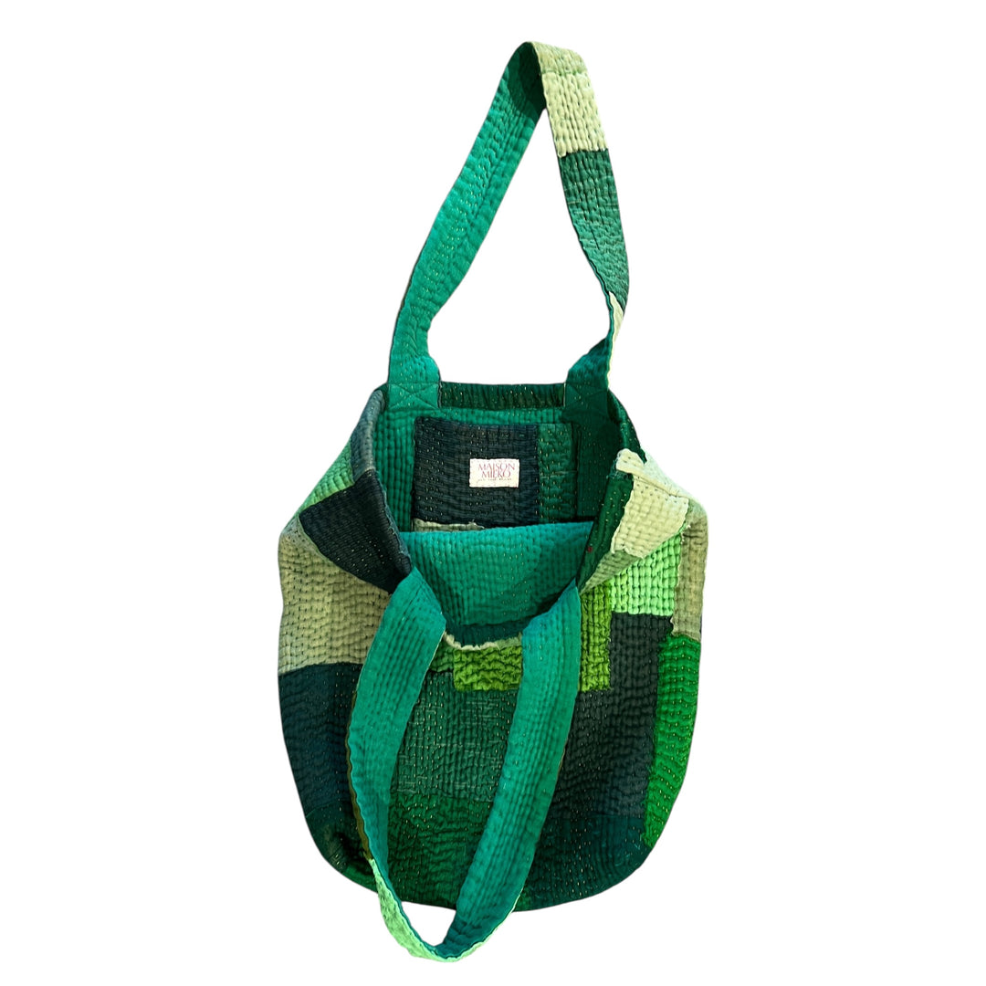 LANDSCAPE VINTAGE KANTHA TOTE BAG