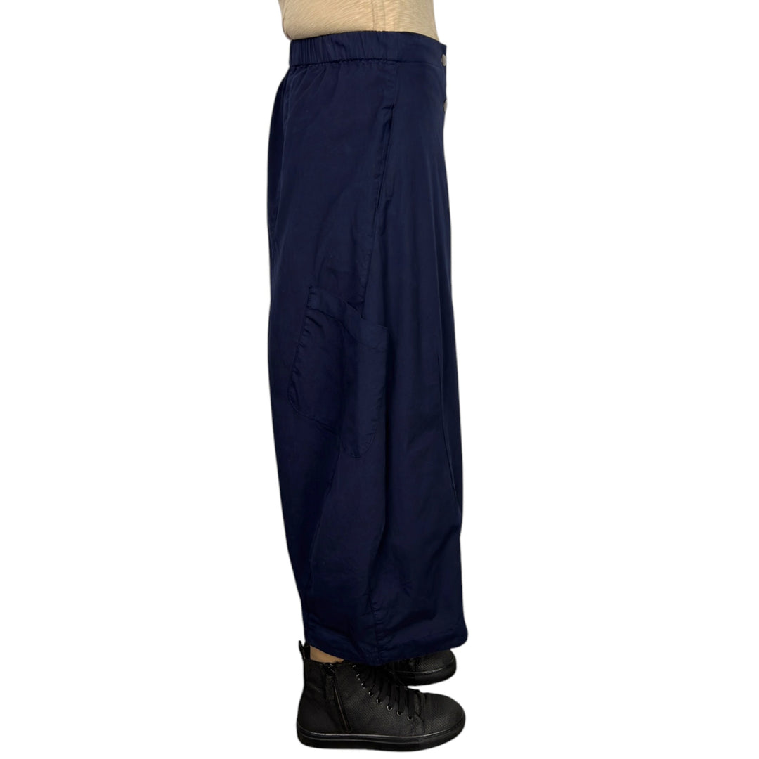 SNAP FRONT CROP PANT