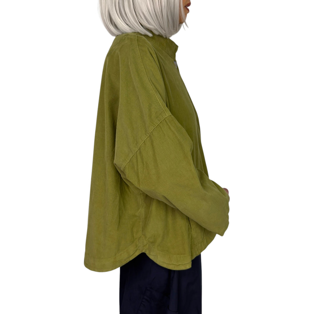 BABY CORD STAND COLLAR JACKET