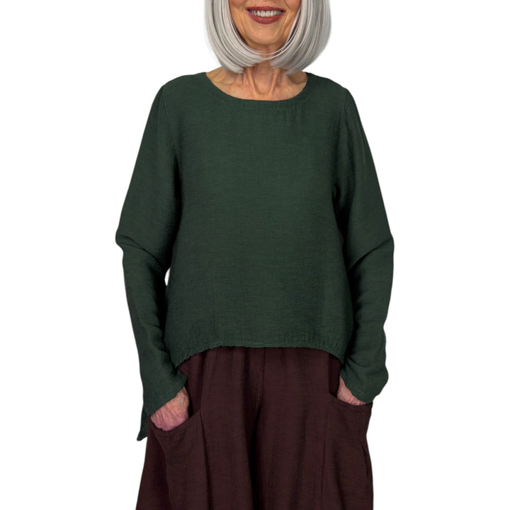 RAYON TUCK TOPPER
