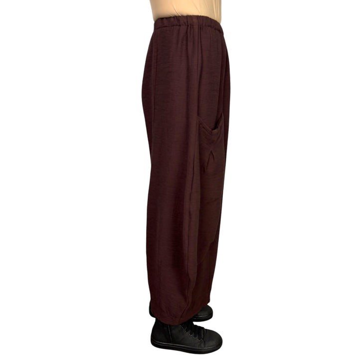 RAYON TUCK DOUBLE POCKET PANT
