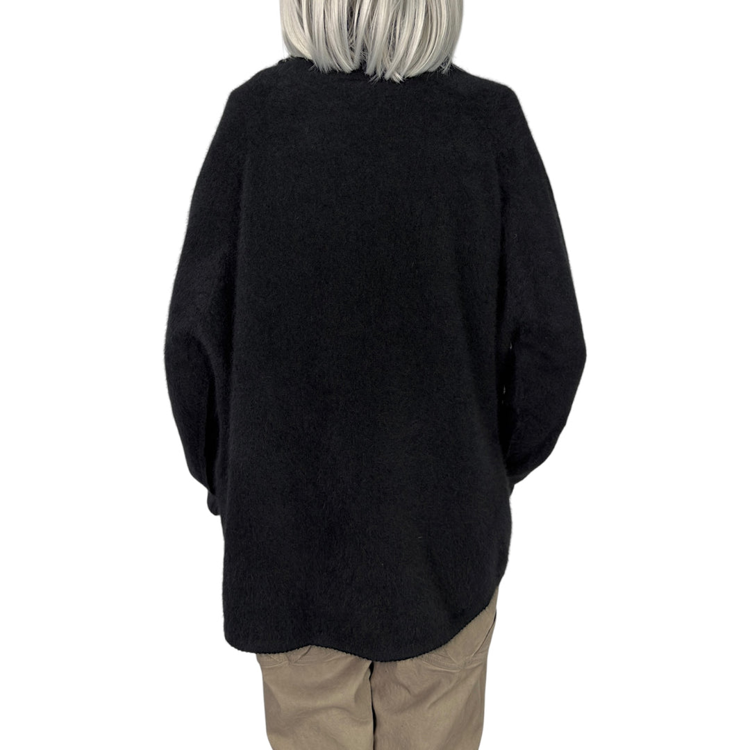 HI-NECK RACCOON SWEATER