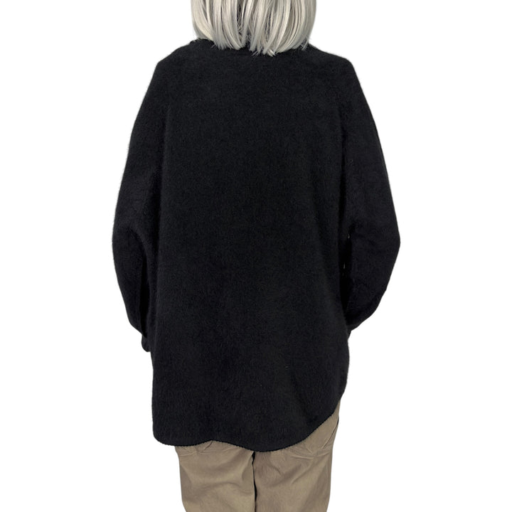 HI-NECK RACCOON SWEATER