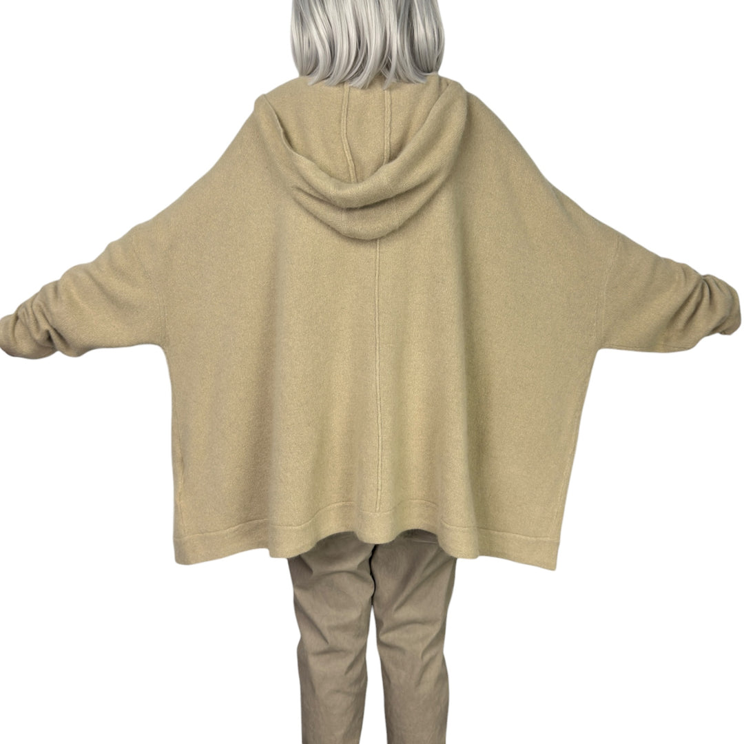 RACCOON ZIP CARDIGAN W/HOOD