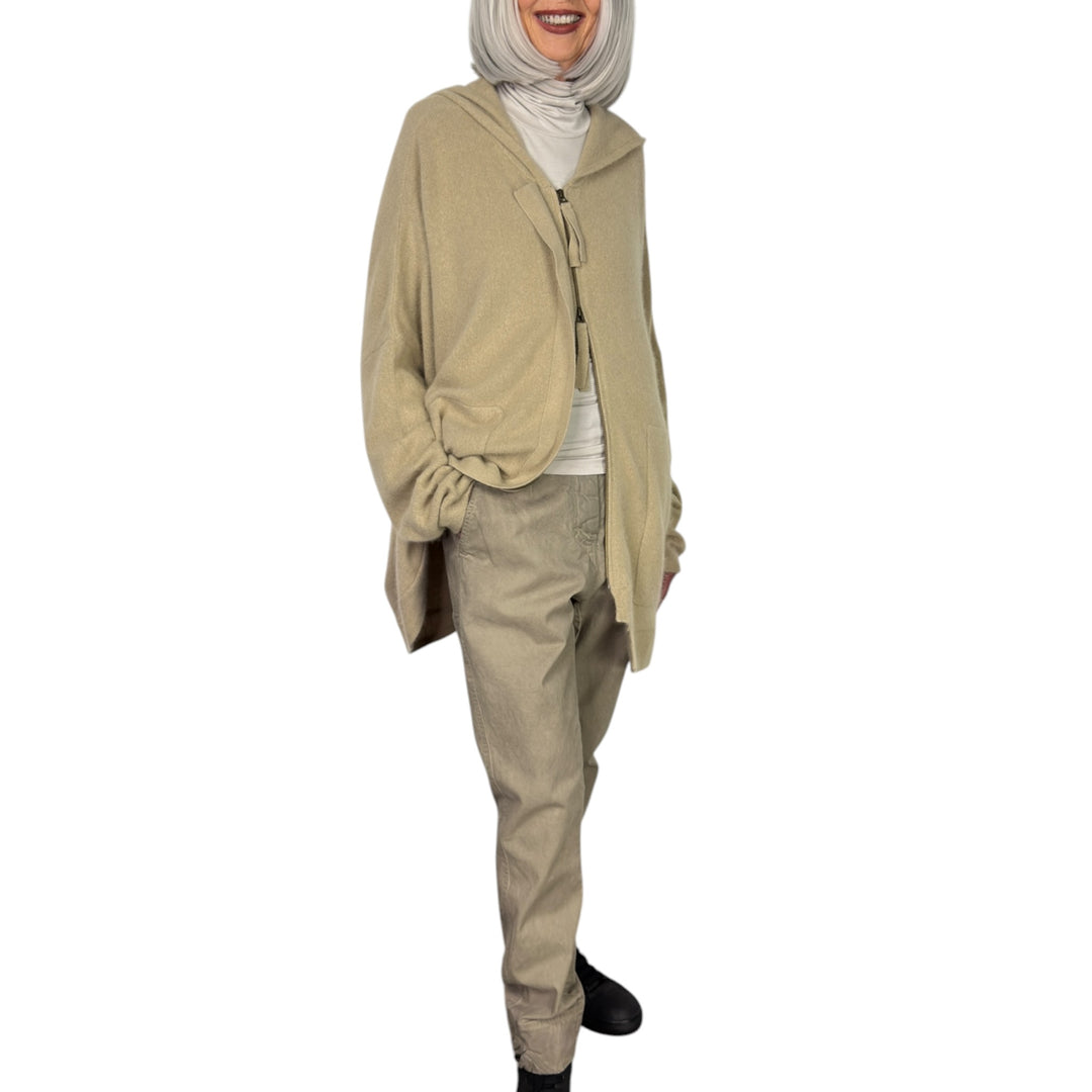 RACCOON ZIP CARDIGAN W/HOOD