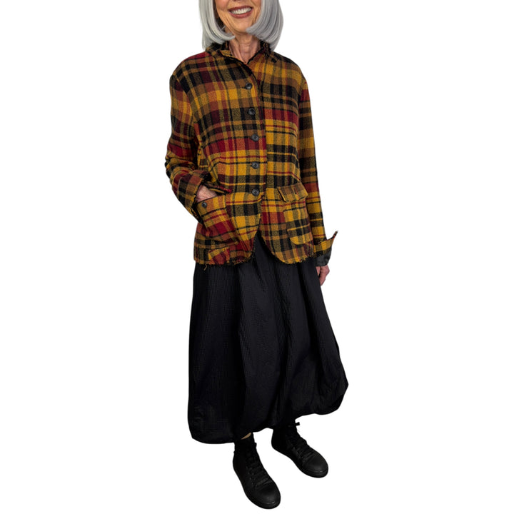 WOOL PLAID JACKET