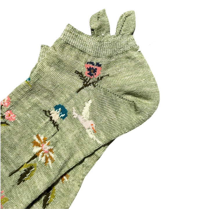 GARDEN FLOWERS ANKLET SOCKS