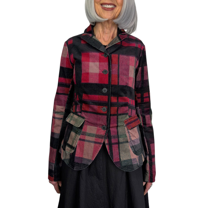 PLAID SHAPED JACKET