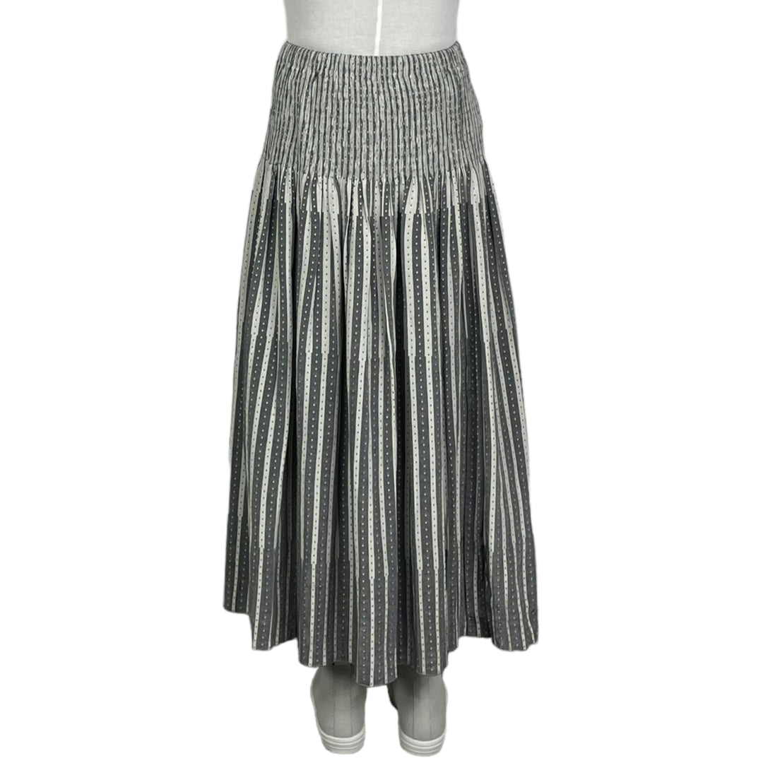 DOT STRIPE LOOMED SKIRT