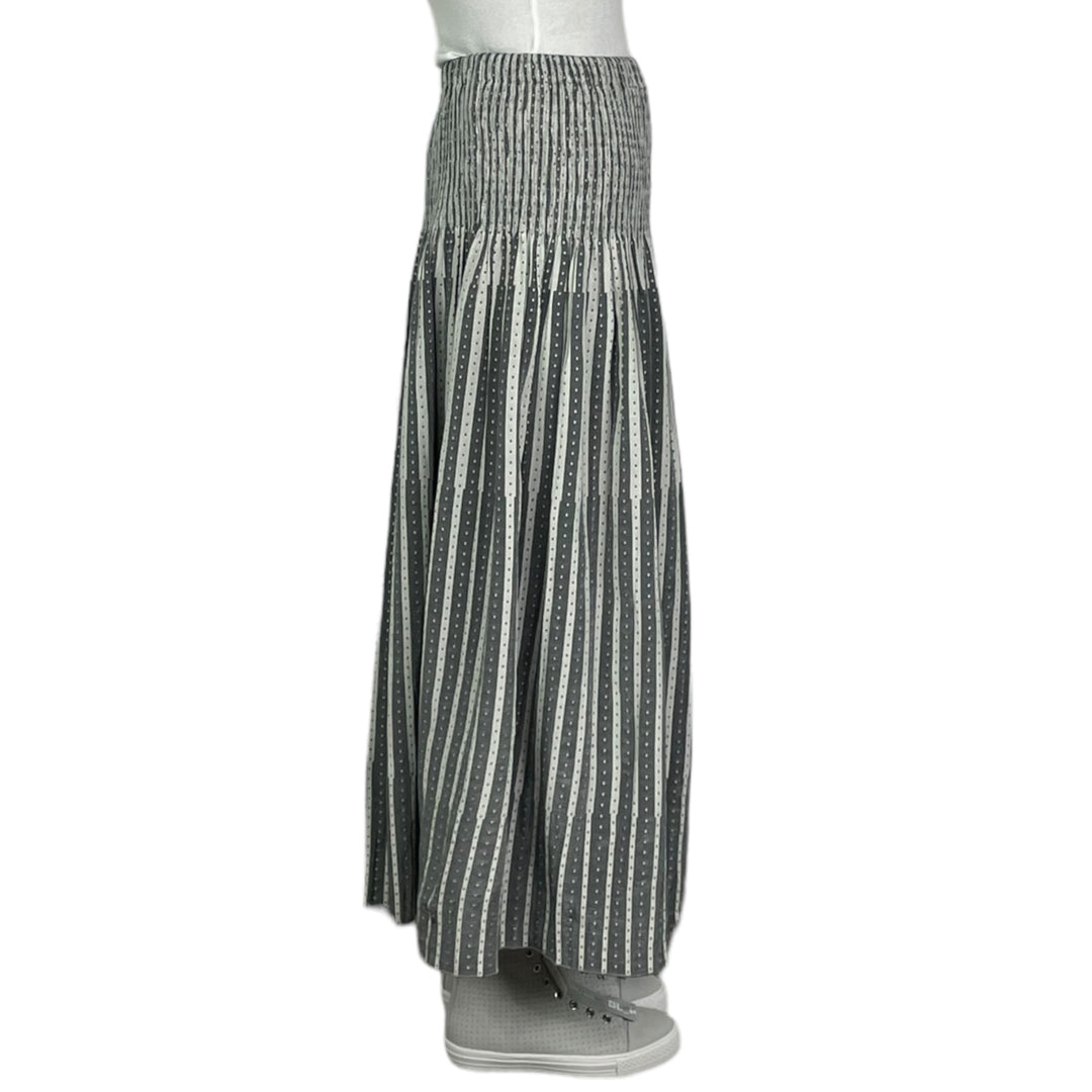 DOT STRIPE LOOMED SKIRT
