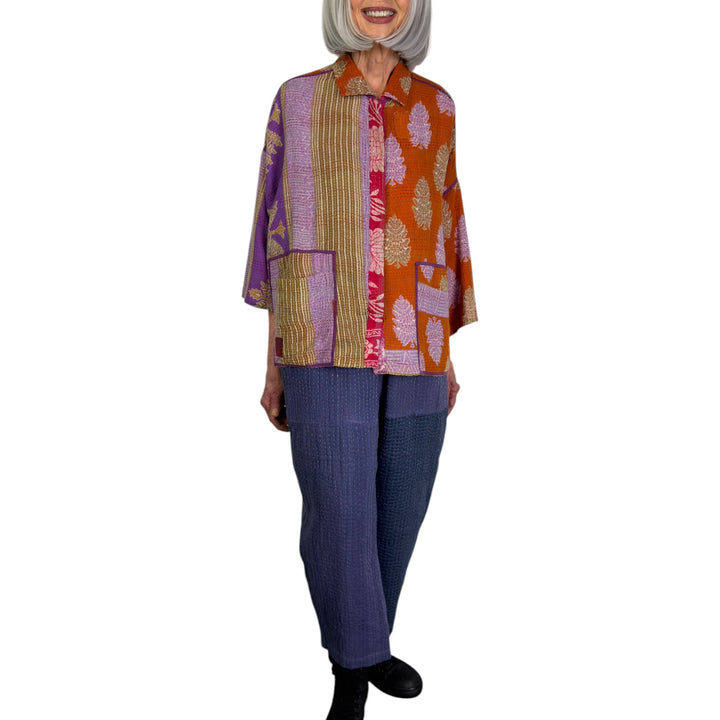 VINTAGE COTTON CROPPED TENT SHIRT