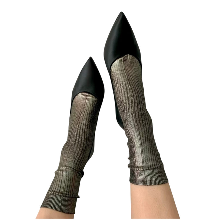 ONE RIBBED LAMINATED SOCKS