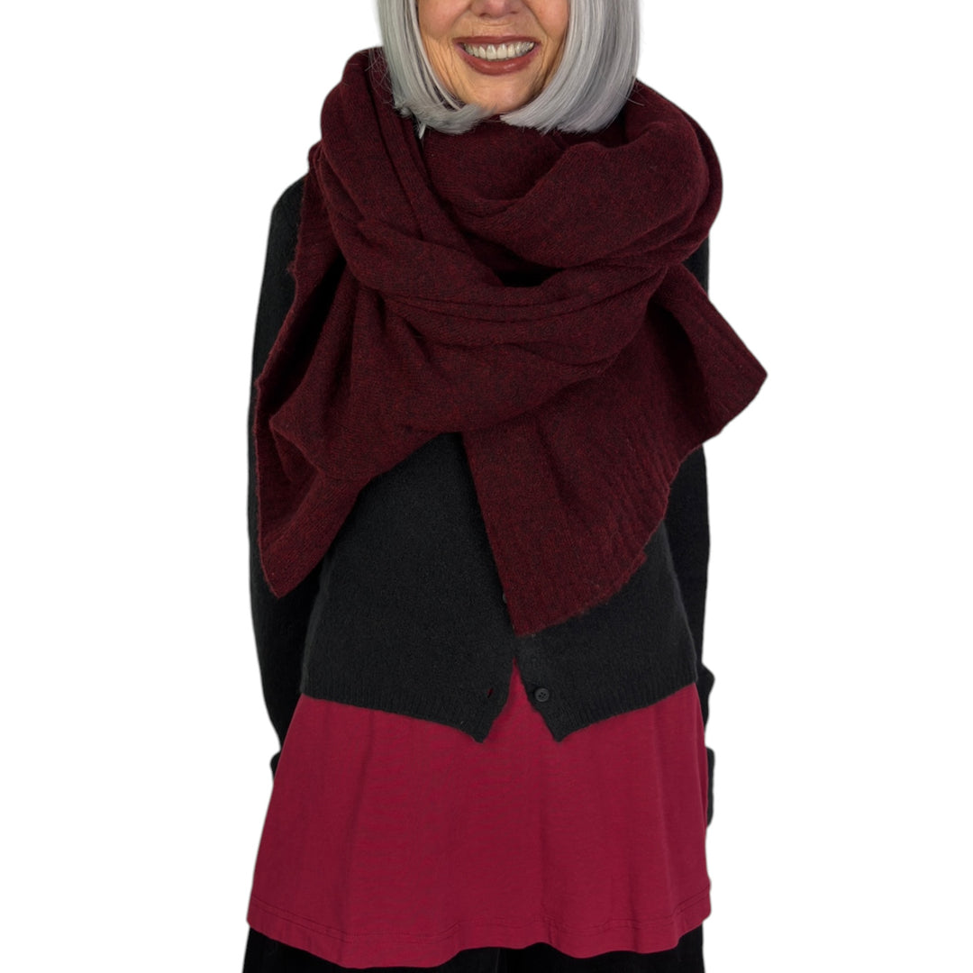 MELANGE KNITTED SCARF 