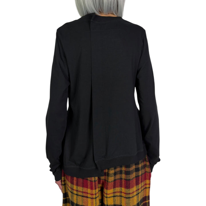 ASYMMETRIC NECK/HEM T-SHIRT