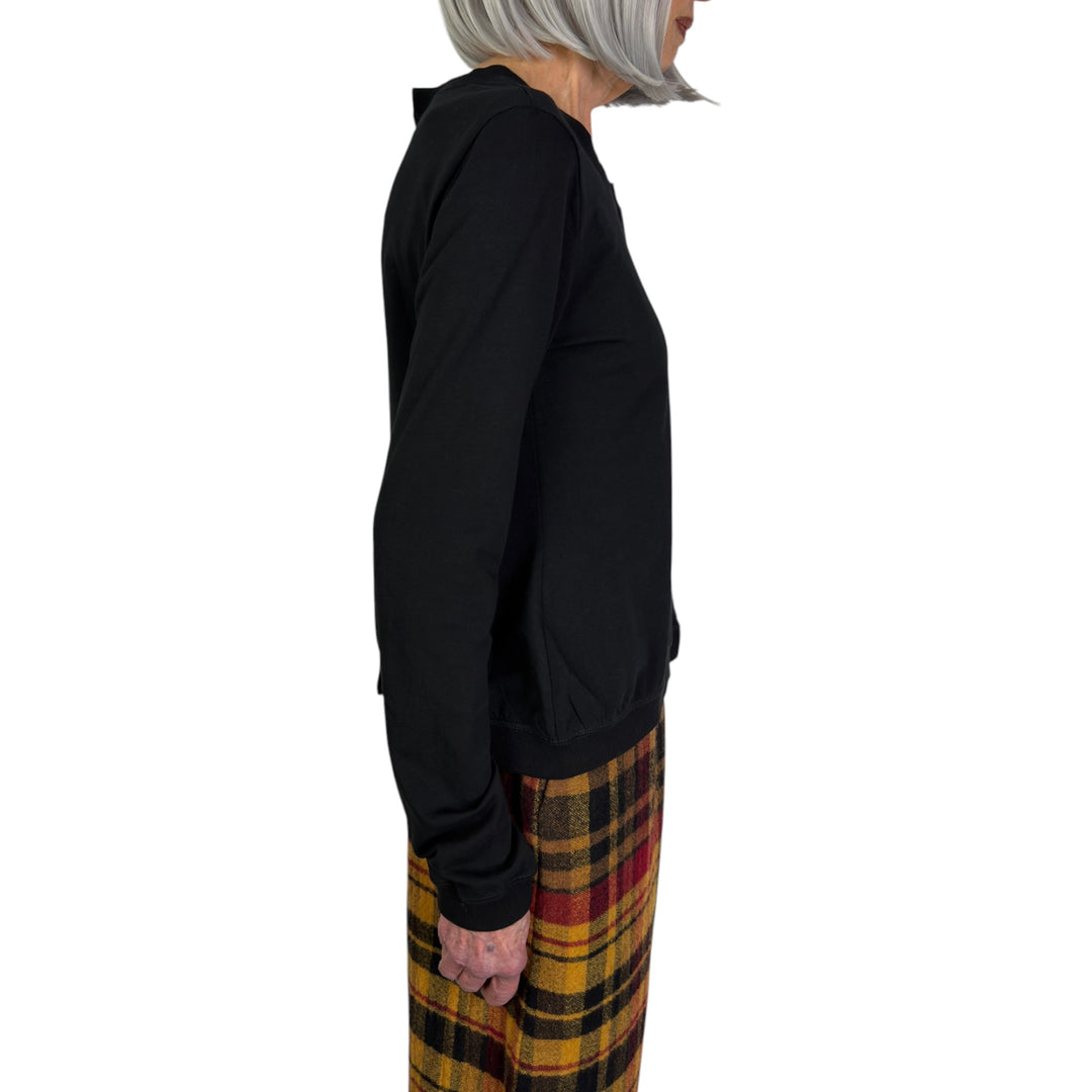 ASYMMETRIC NECK/HEM T-SHIRT