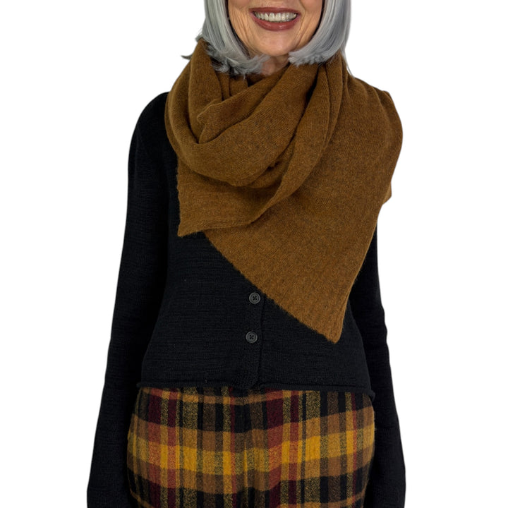 MELANGE KNITTED SCARF