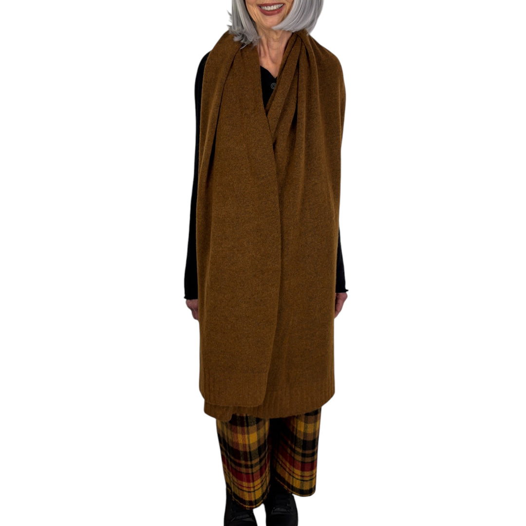 MELANGE KNITTED SCARF