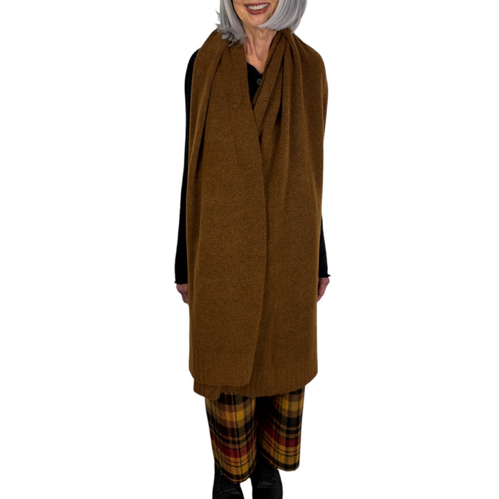 MELANGE KNITTED SCARF
