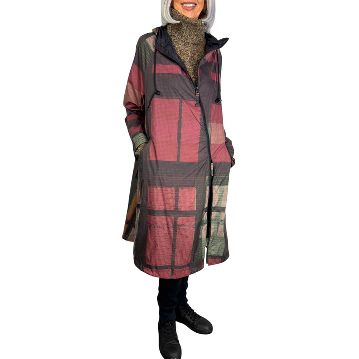 DIAGONAL ZIP WATER REPELLENT COAT