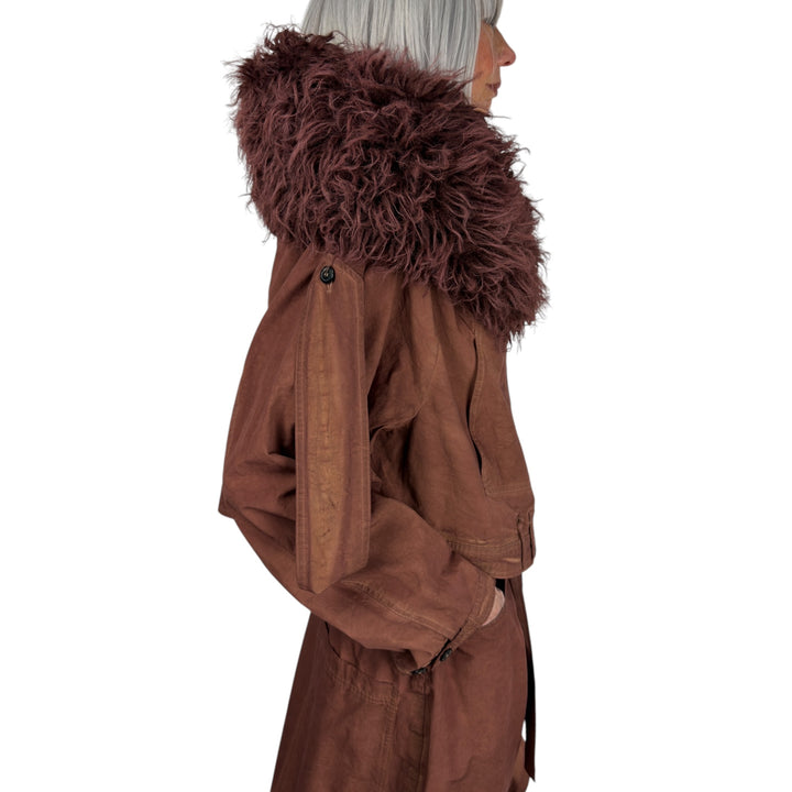 FAUX FUR COLLAR JACKET