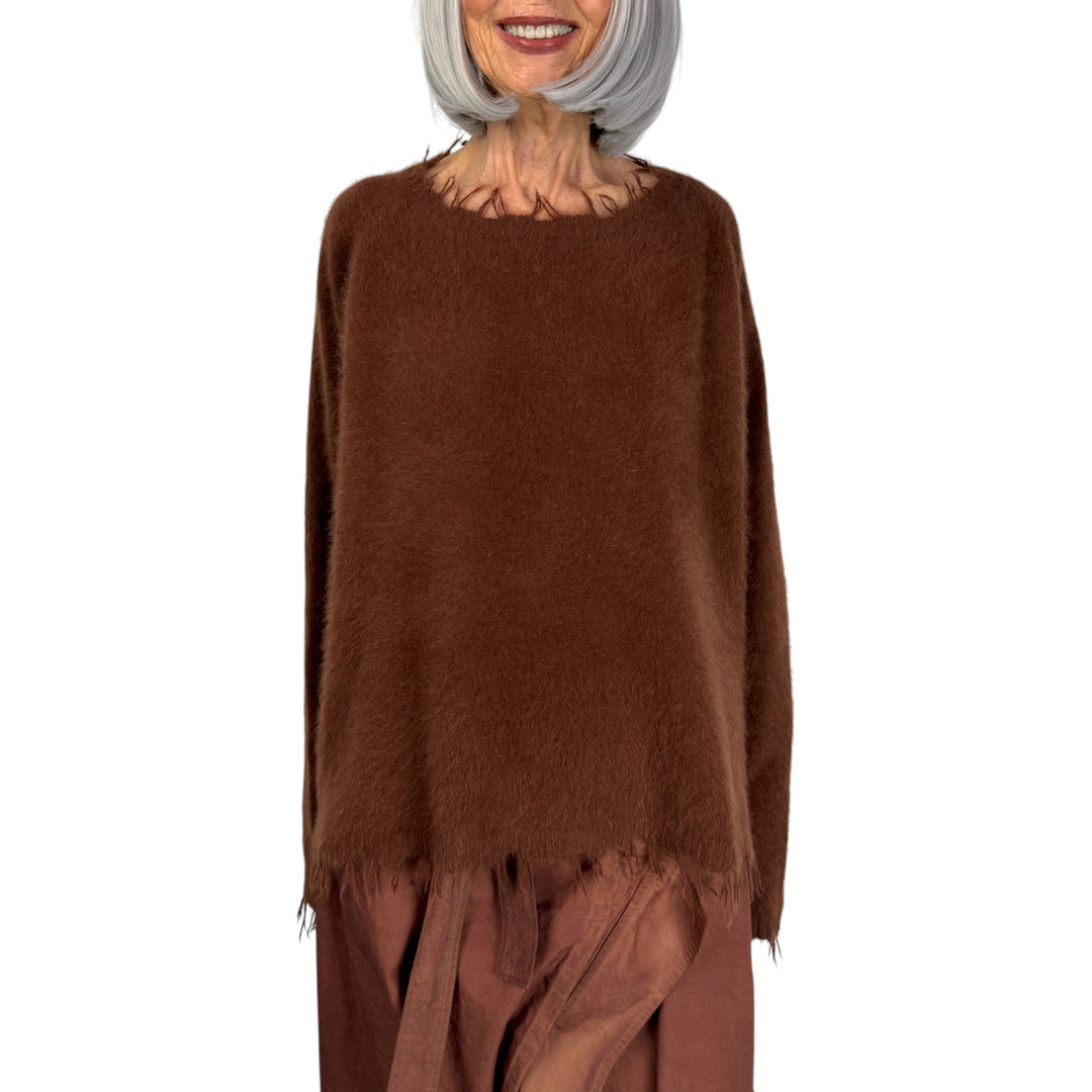 FOX HAIR PULLOVER SWEATER