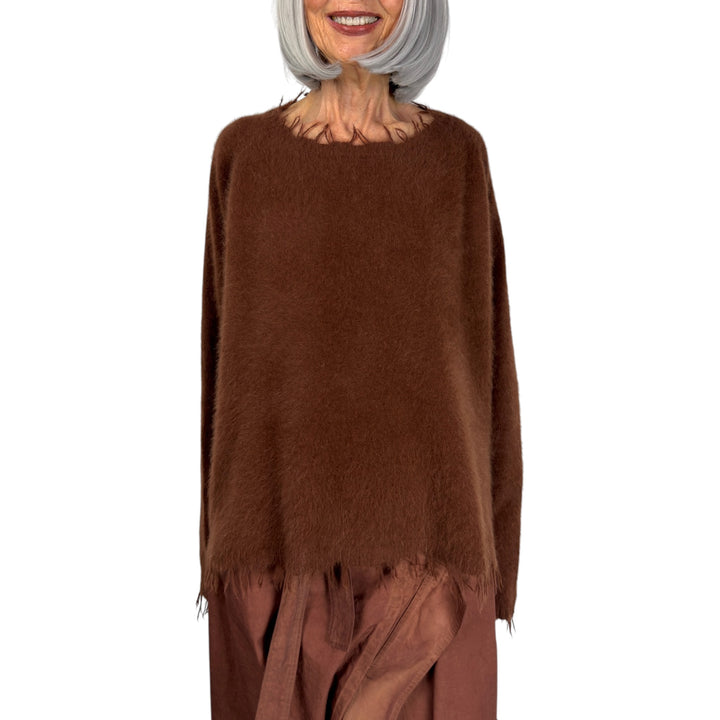 FOX HAIR PULLOVER SWEATER