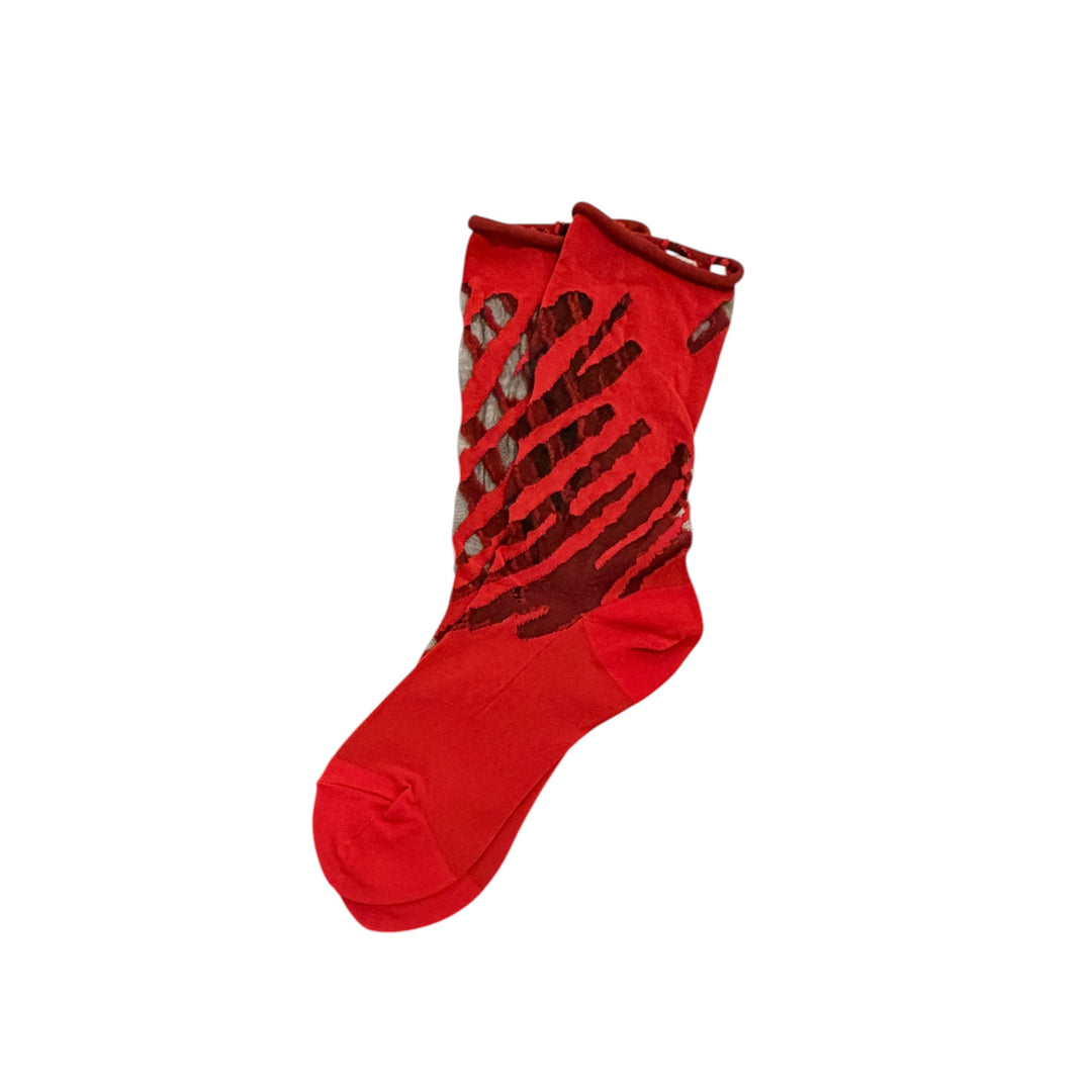 TRANSPARENT GRAPHIC SOCKS 