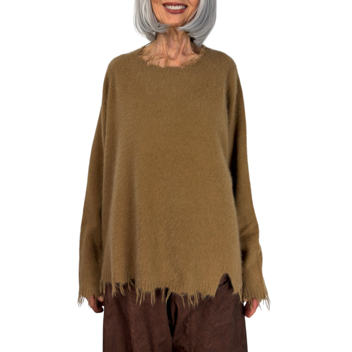 FOX HAIR PULLOVER SWEATER
