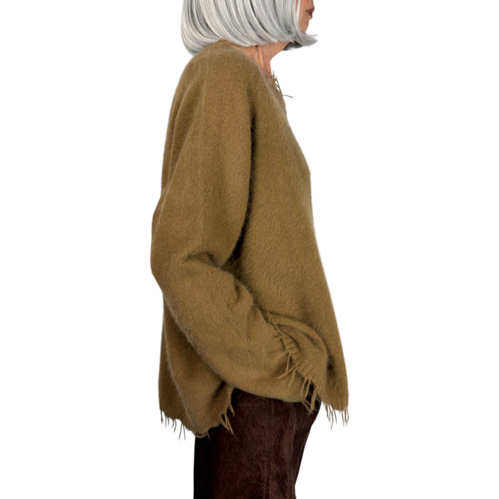 FOX HAIR PULLOVER SWEATER