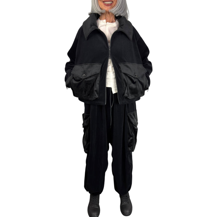 VELVETEEN BLOUSON JACKET
