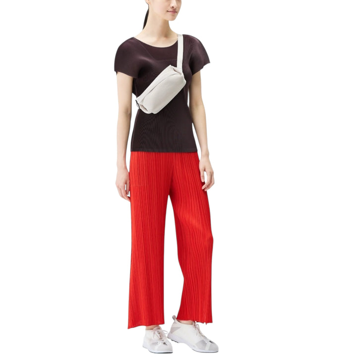 BIAS PLEATS WAISTBAG