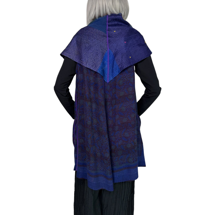 GEORGETTE PATCH CIRCULAR VEST