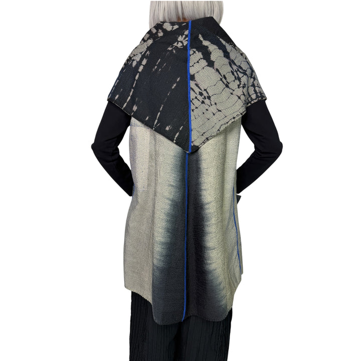SERPENT PRINT CIRCULAR VEST