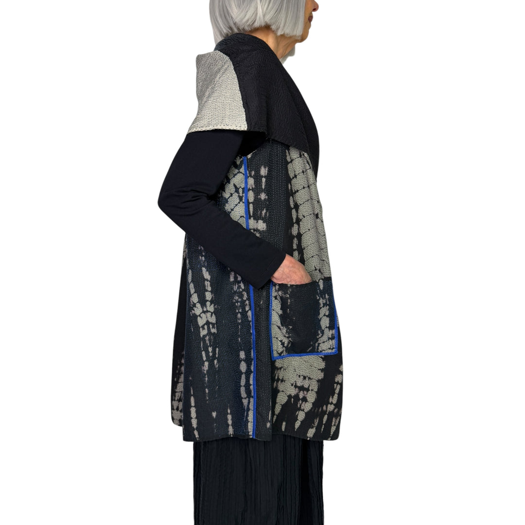 SERPENT PRINT CIRCULAR VEST
